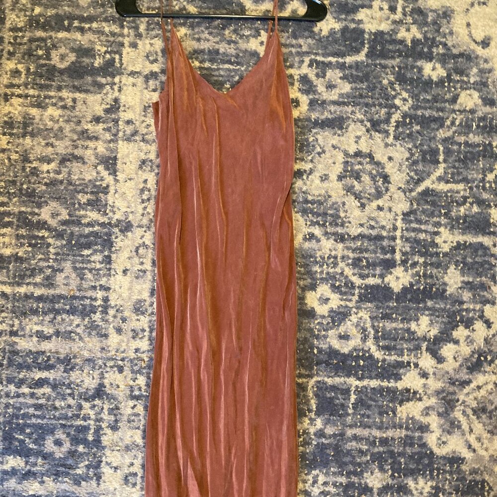 OZMA Cupro Bias Slip Dress in Adobe (S) HOLD for @ktmrbltn